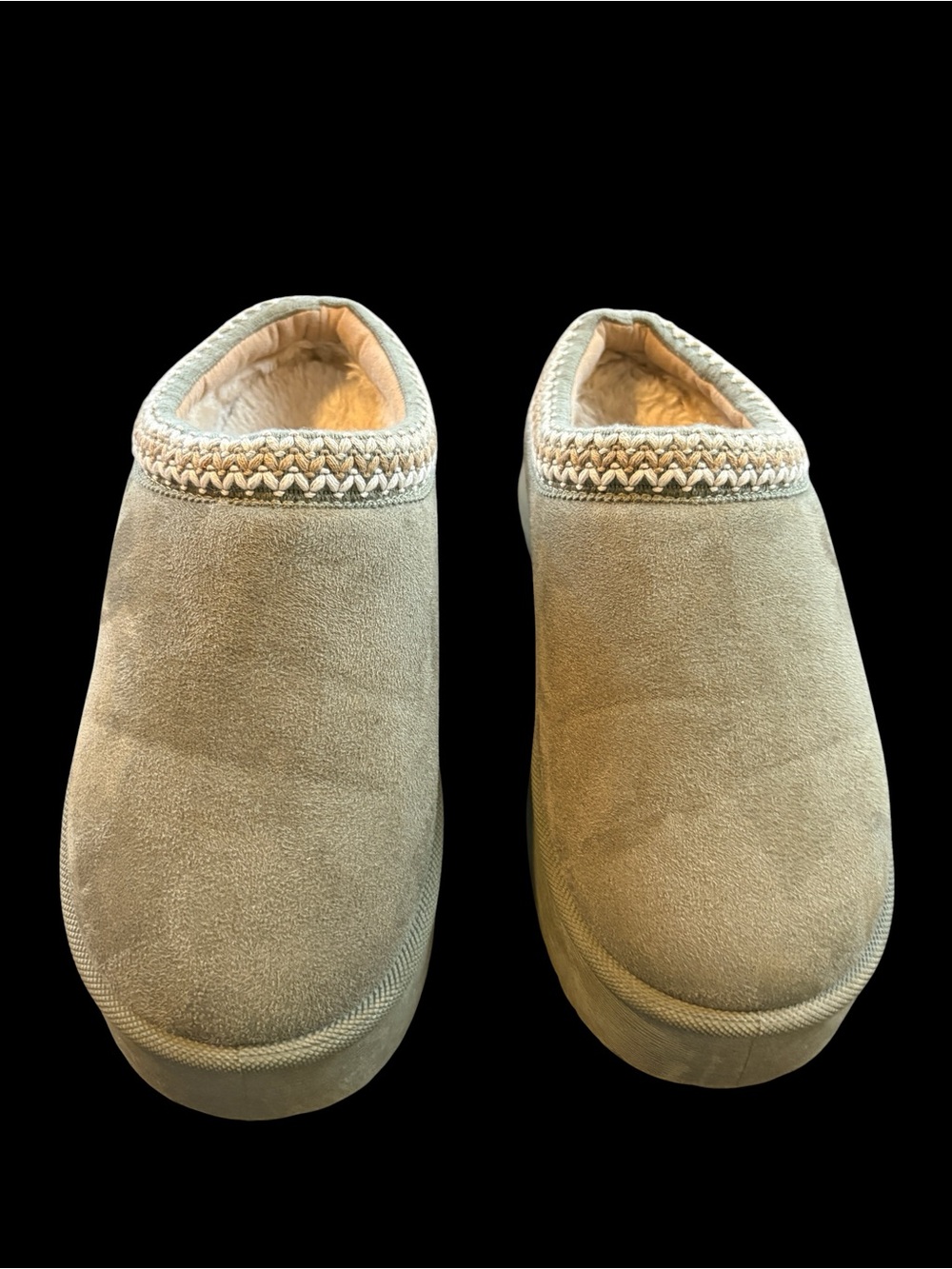 Haute Hippie Suede Olive Green Slip-Ons
